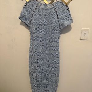 Blue scalloped dress
